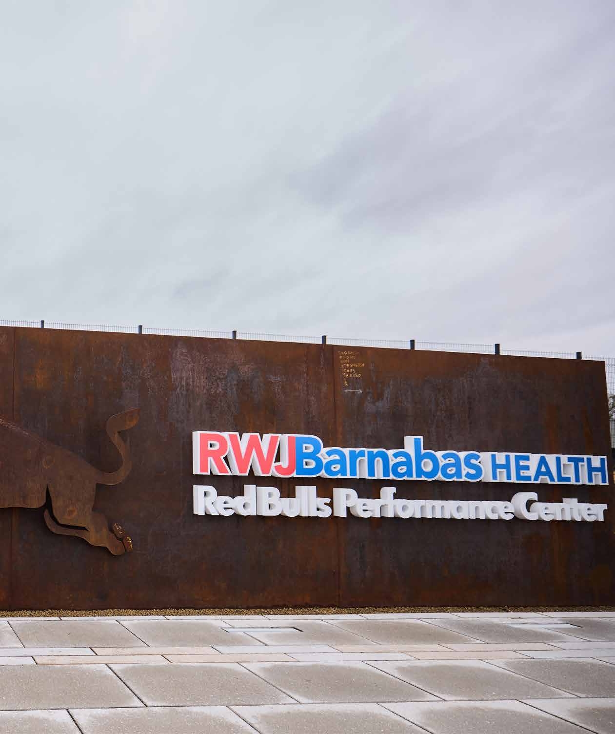 RWJBarnabas Health Red Bulls Performance Center Sign